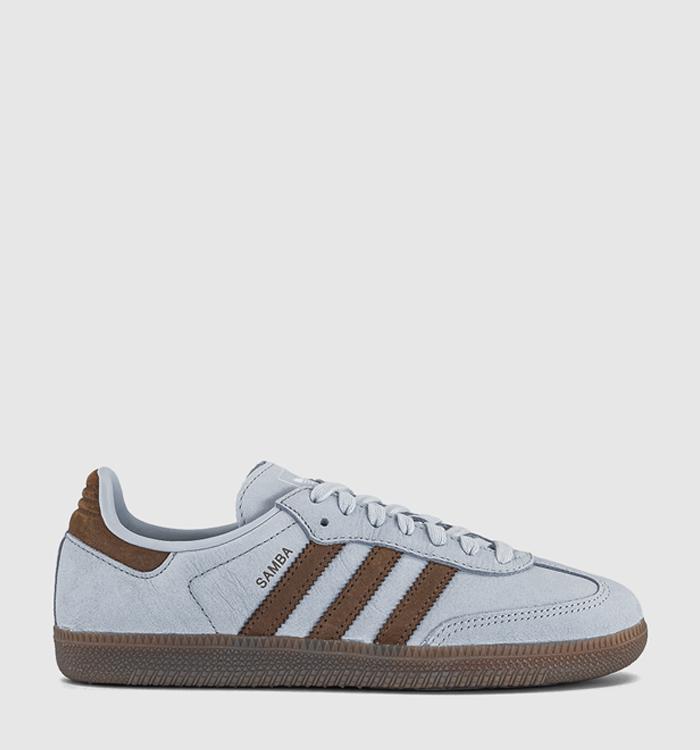 adidas Samba OG Trainers Crystal Sky Earth Strata White