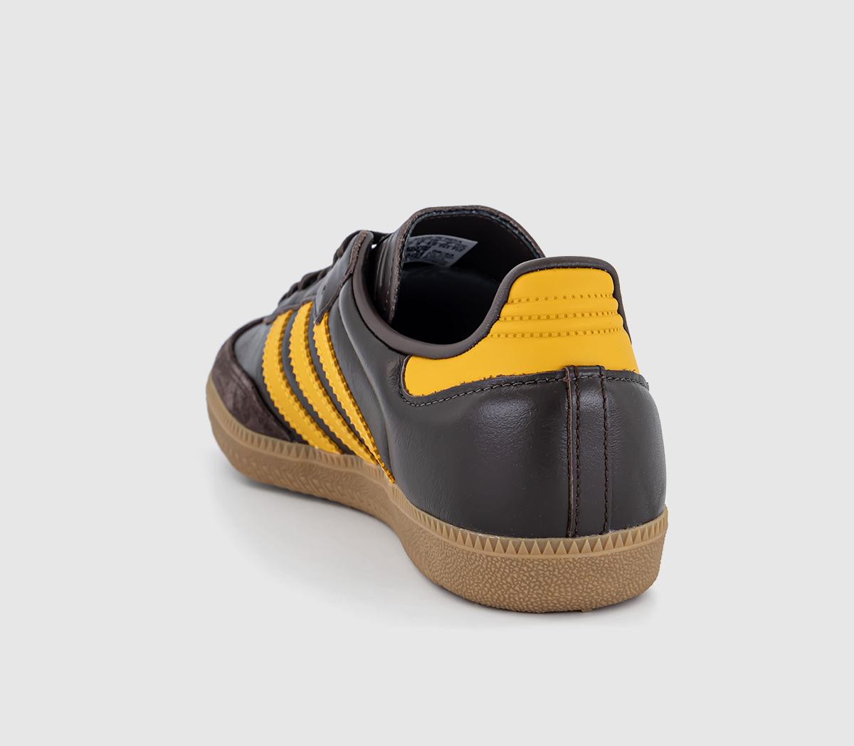 adidasSamba OG TrainersDark Brown Preloved Yellow Gum