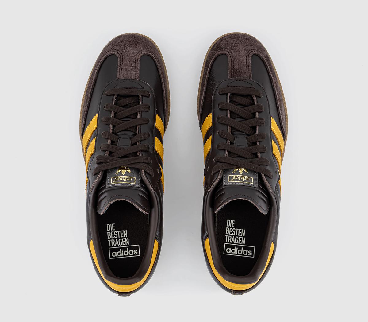 adidasSamba OG TrainersDark Brown Preloved Yellow Gum