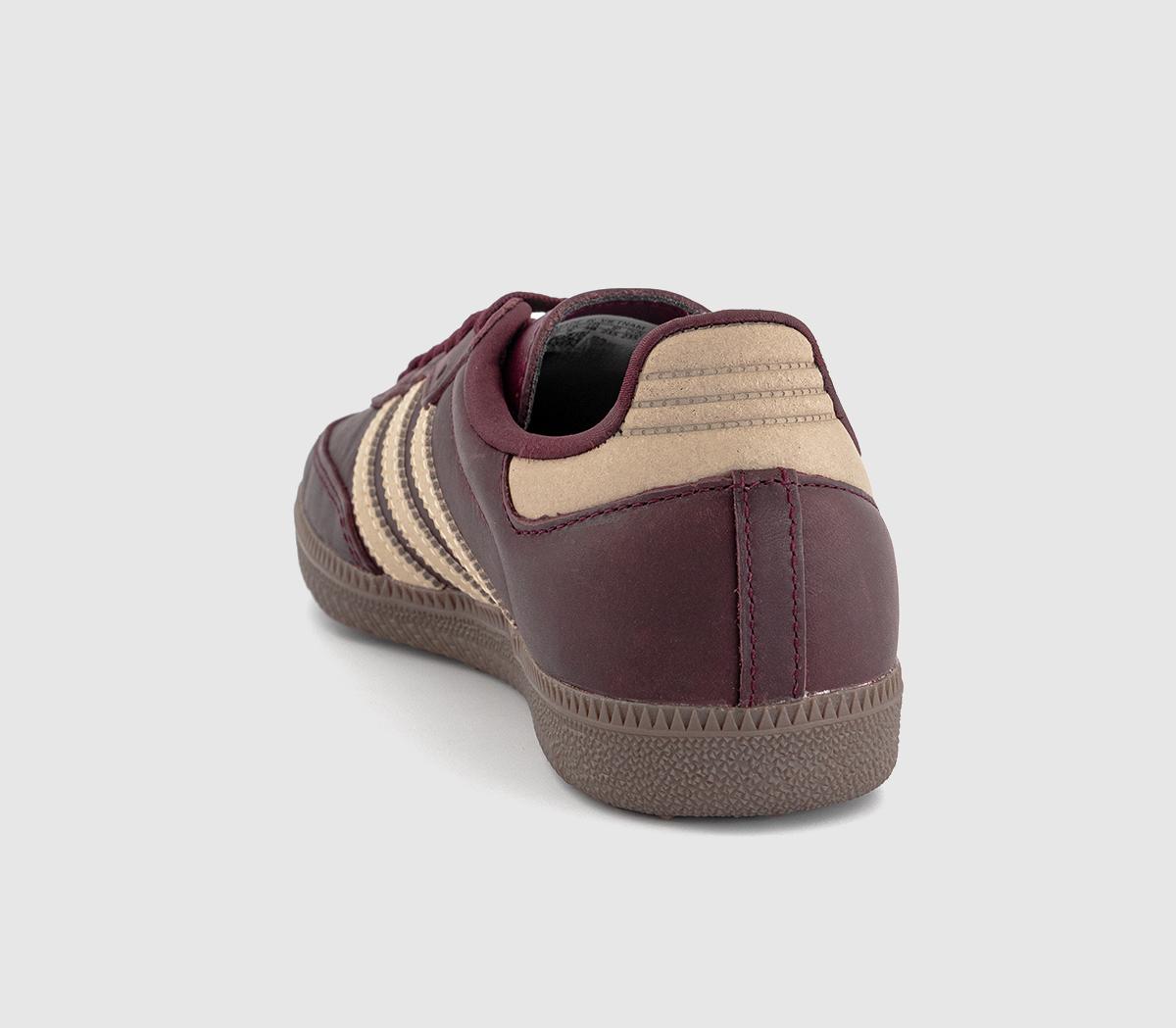 adidasSamba OG TrainersMaroon Crystal Sand Gold Metallic