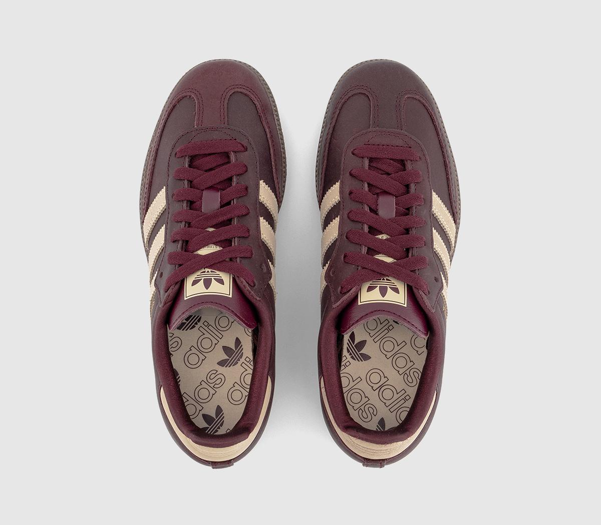 adidasSamba OG TrainersMaroon Crystal Sand Gold Metallic