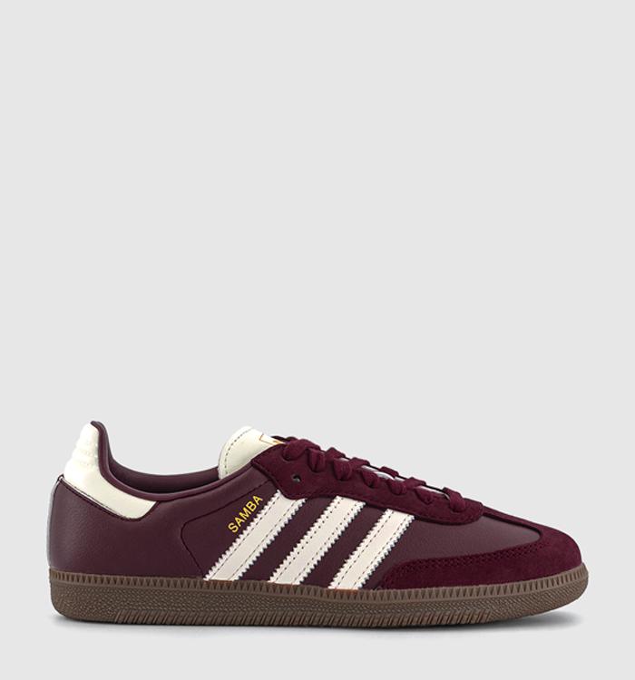 adidas Samba OG Trainers Maroon Offwhite Gum