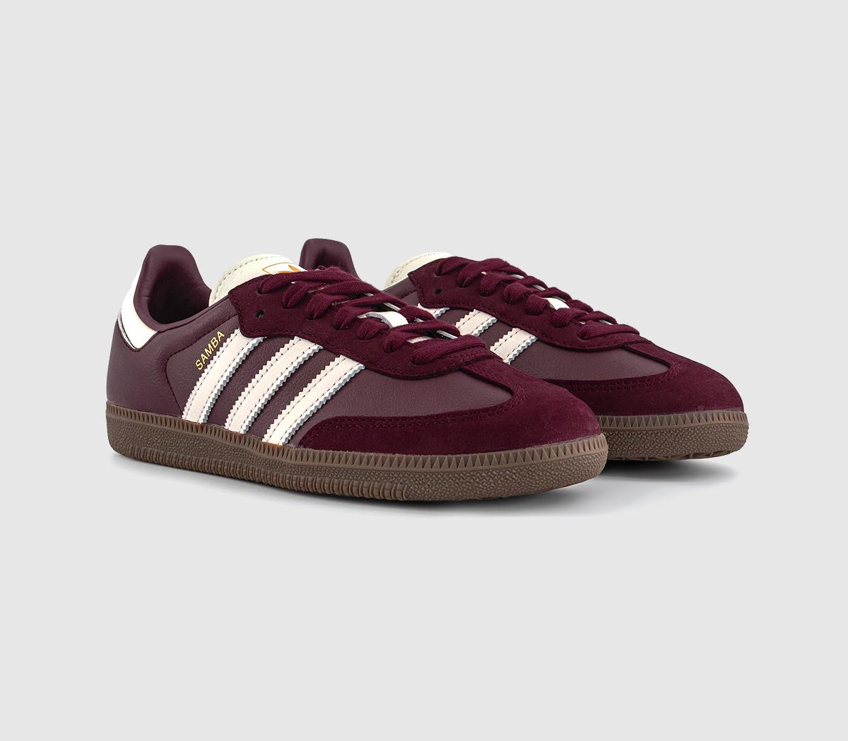 adidasSamba OG Trainers adidasSamba OG TrainersMaroon Offwhite Gum