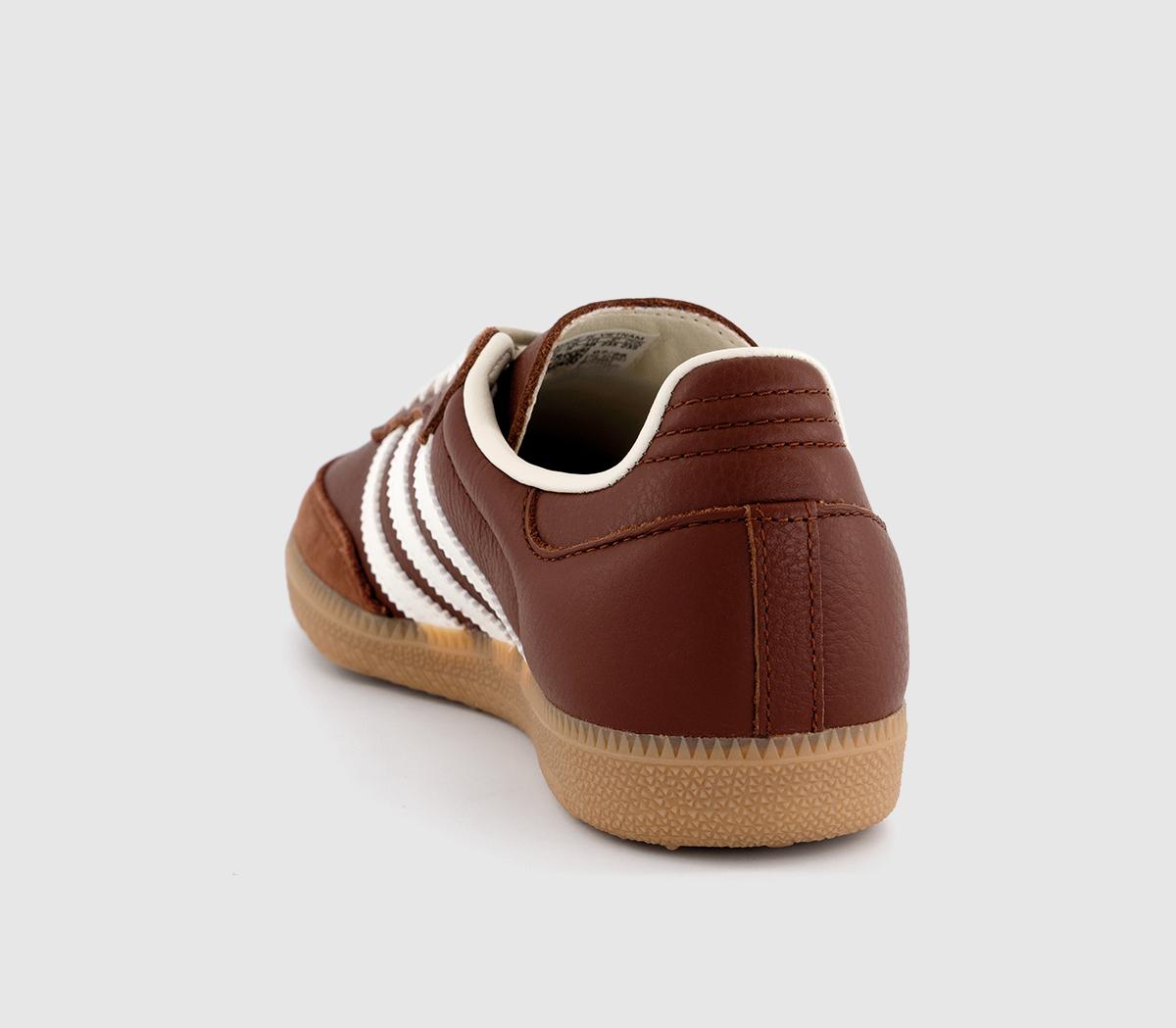 adidas Samba OG Trainers Fox Brown Offwhite Gum - Women's Trainers