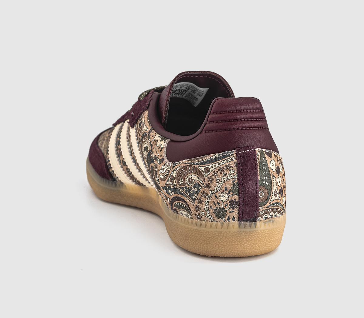 adidasadidas x Liberty London Samba OG TrainersMaroon Warm Vanilla Olive Strata