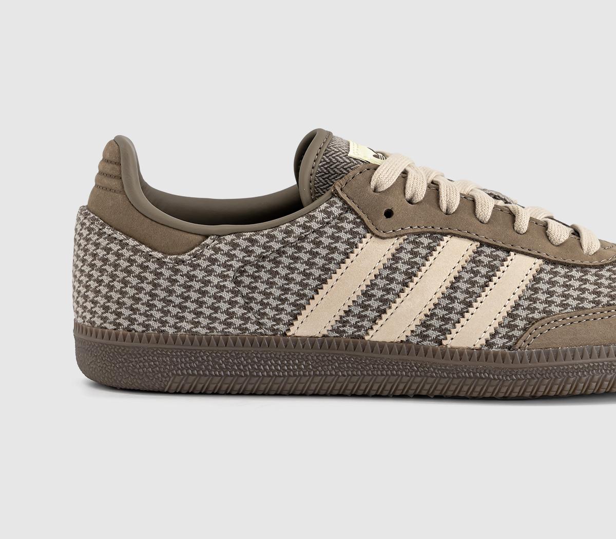 adidasSamba OG TrainersBlanch Brown Khaki Three Silver Pebble