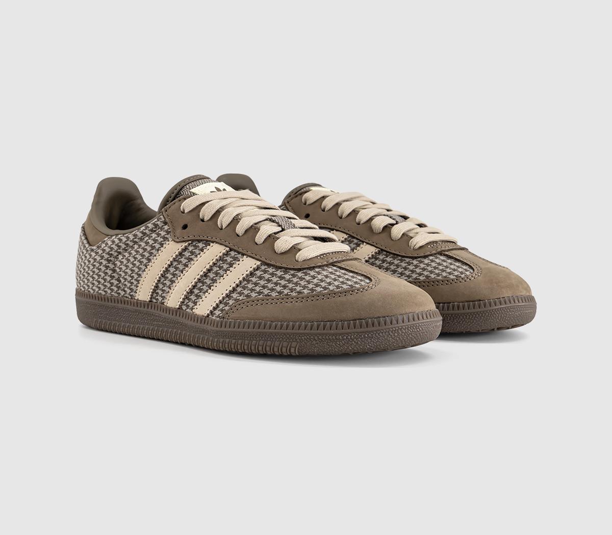 adidasSamba OG TrainersBlanch Brown Khaki Three Silver Pebble