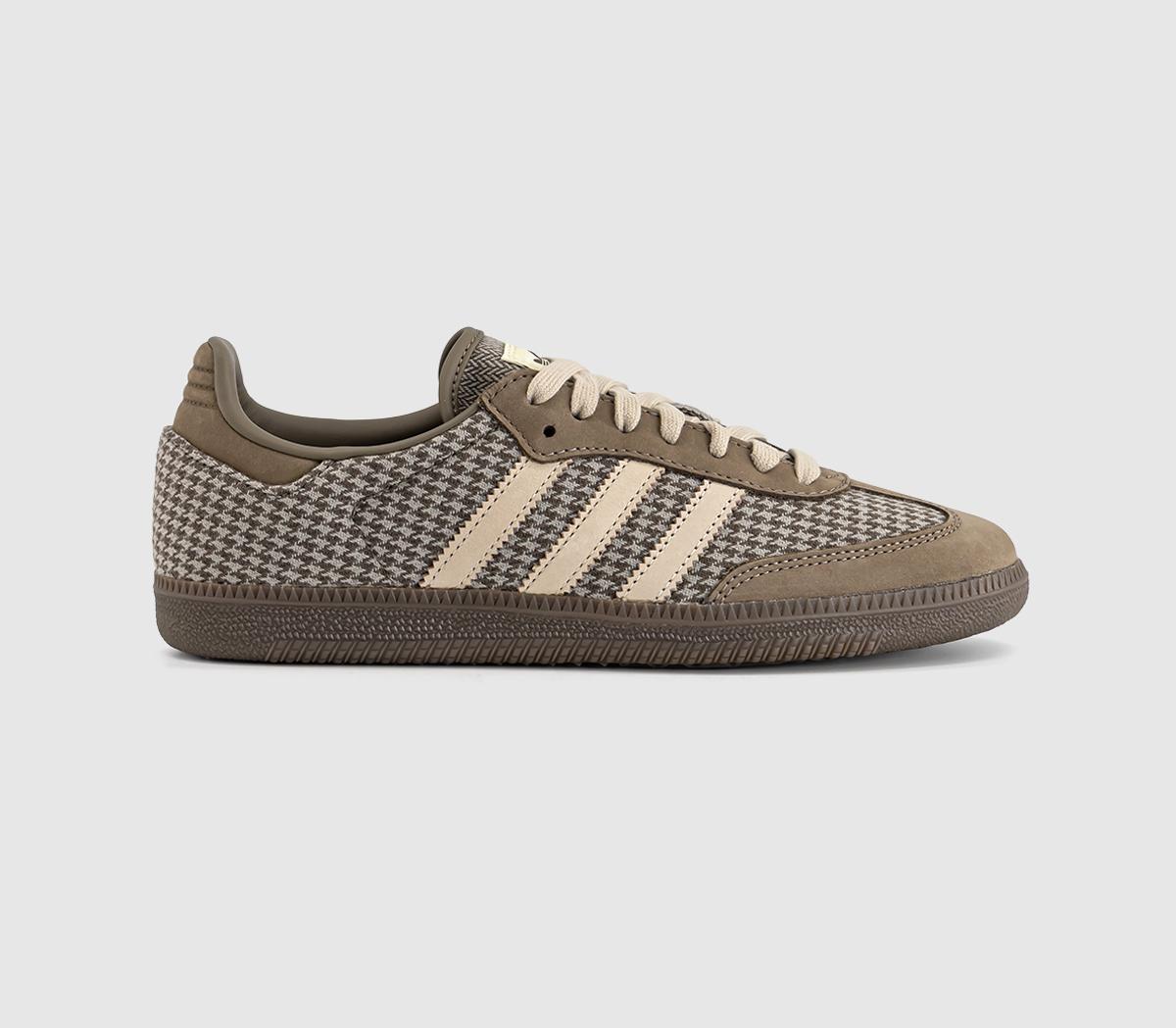 adidasSamba OG TrainersBlanch Brown Khaki Three Silver Pebble