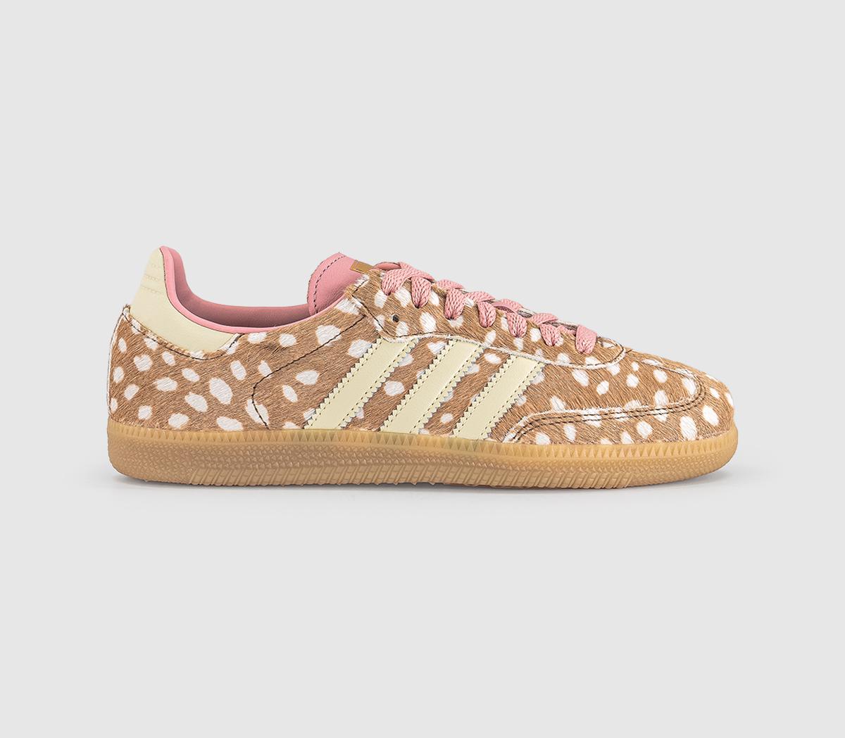 adidasSamba Og TrainersDeer Print Brown Desert Warm Vanilla Wonder Mauve