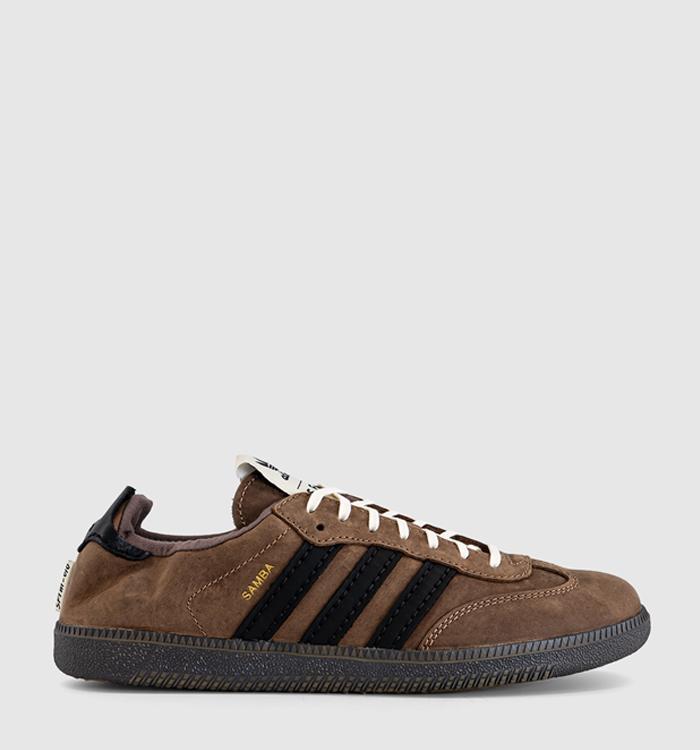 adidas Samba Og Trainers Sftm Brown Core Black Gold Metallic