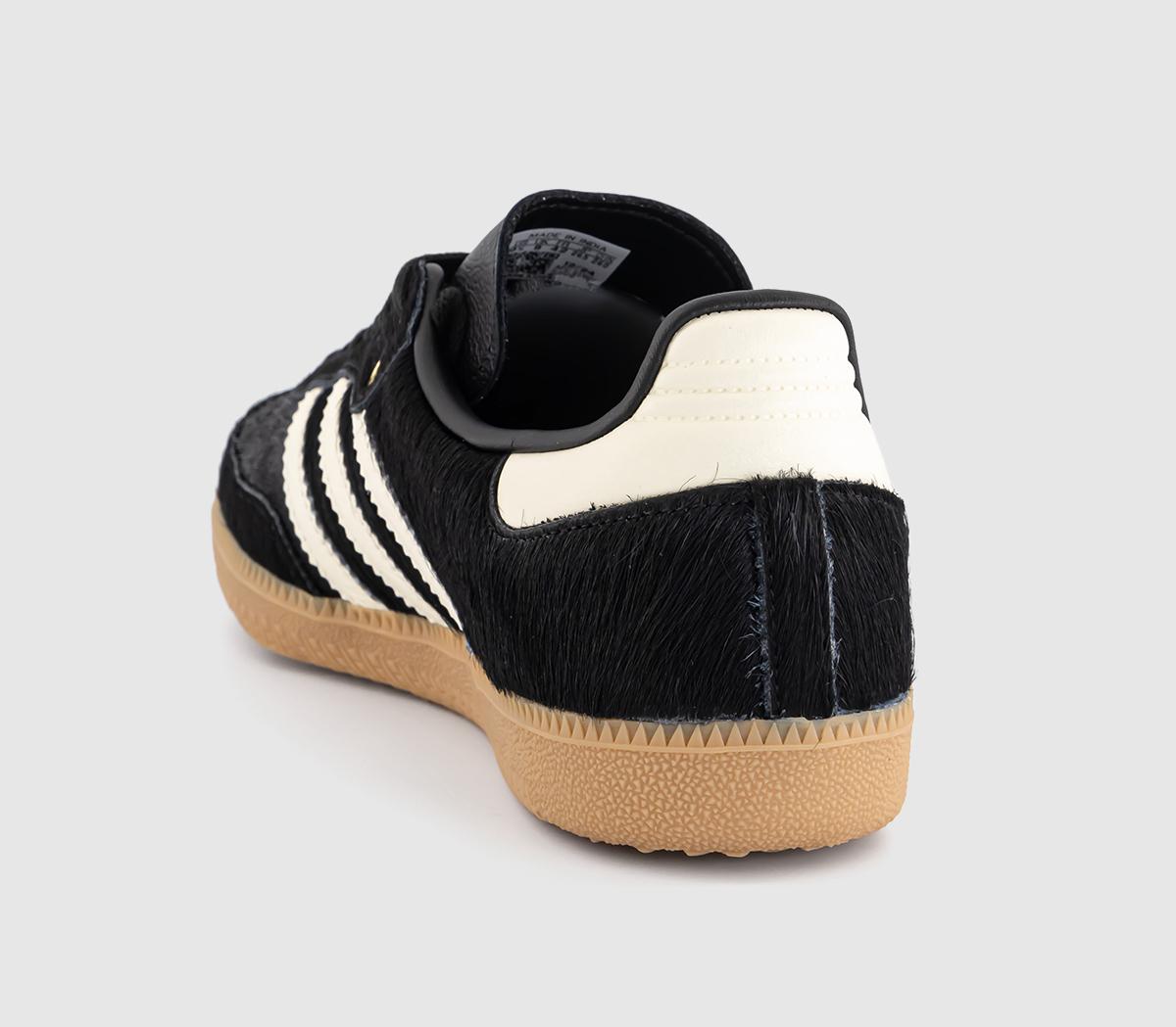 adidas Samba OG Trainers adidas Samba OG Trainers Pony Hair Effect Core Black Cream White Gum