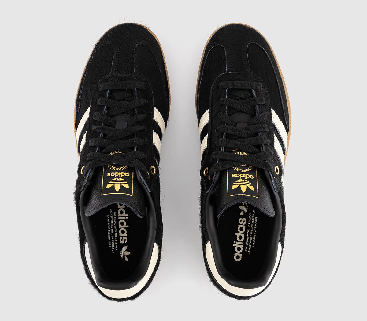 adidas Samba OG Trainers adidas Samba OG Trainers Pony Hair Effect Core Black Cream White Gum