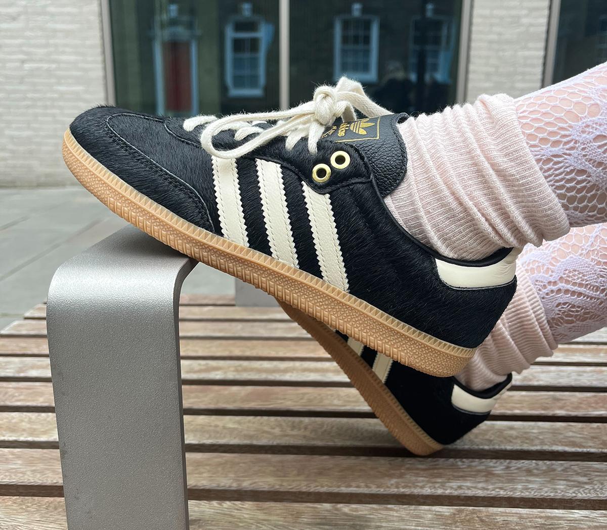 adidas Samba OG Trainers adidas Samba OG Trainers Pony Hair Effect Core Black Cream White Gum