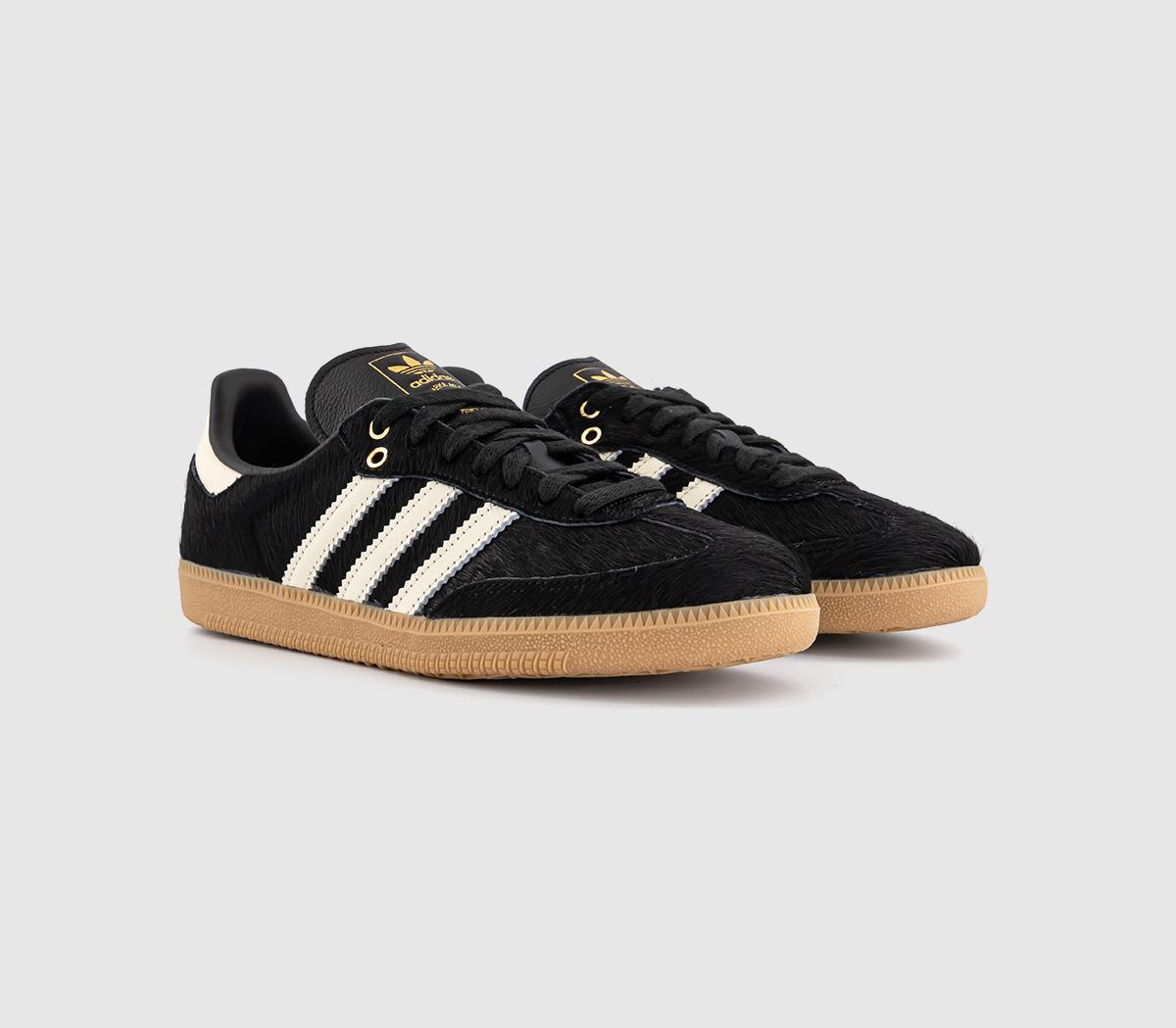 adidas Samba OG Trainers adidas Samba OG Trainers Pony Hair Effect Core Black Cream White Gum