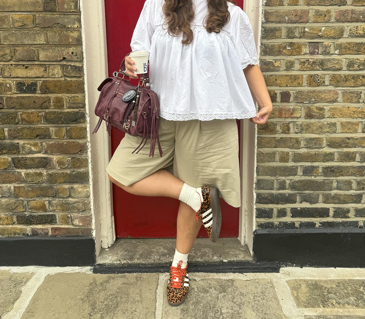 adidasSamba OG TrainersLeopard Preloved Red Cream