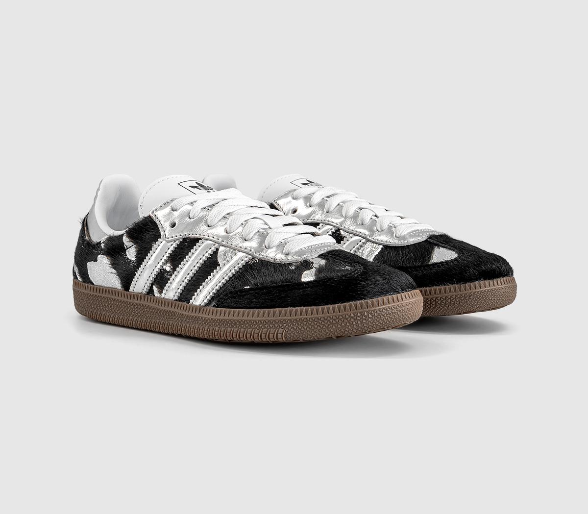 adidasSamba OG TrainersBlack Silver Metallic White