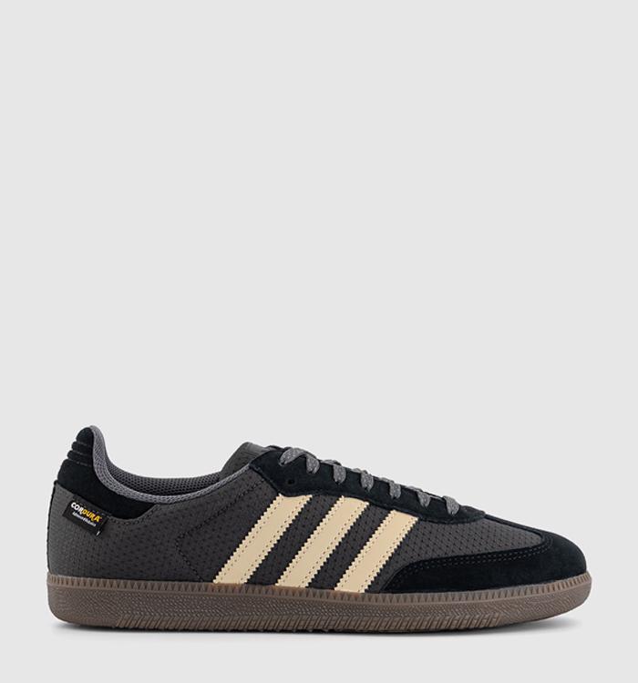 adidas Samba OG Trainers Utility Black Stone Khaki Black