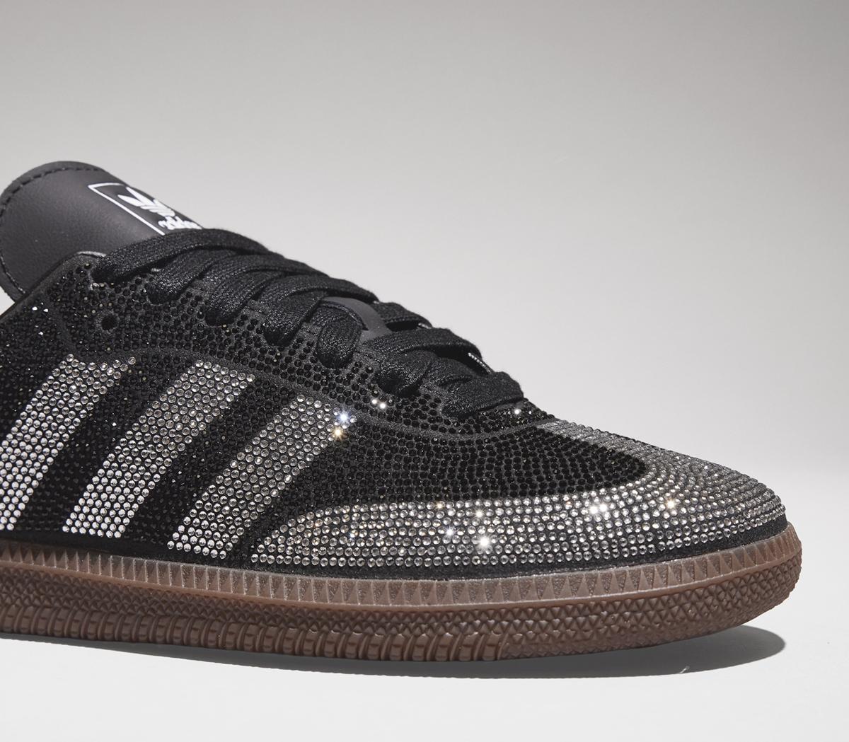 adidas Samba OG Trainers Crystal Black Black Silver - Women's Trainers
