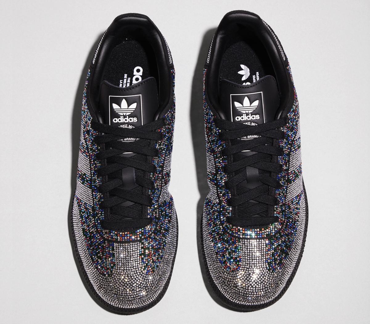 adidasSamba OG TrainersBlack Silver Rhinestone