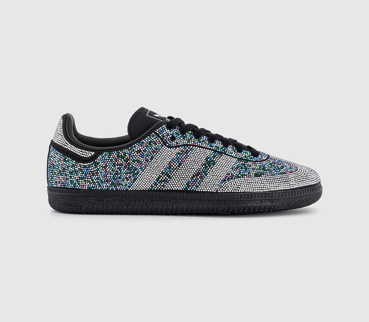adidasSamba OG TrainersBlack Silver Rhinestone