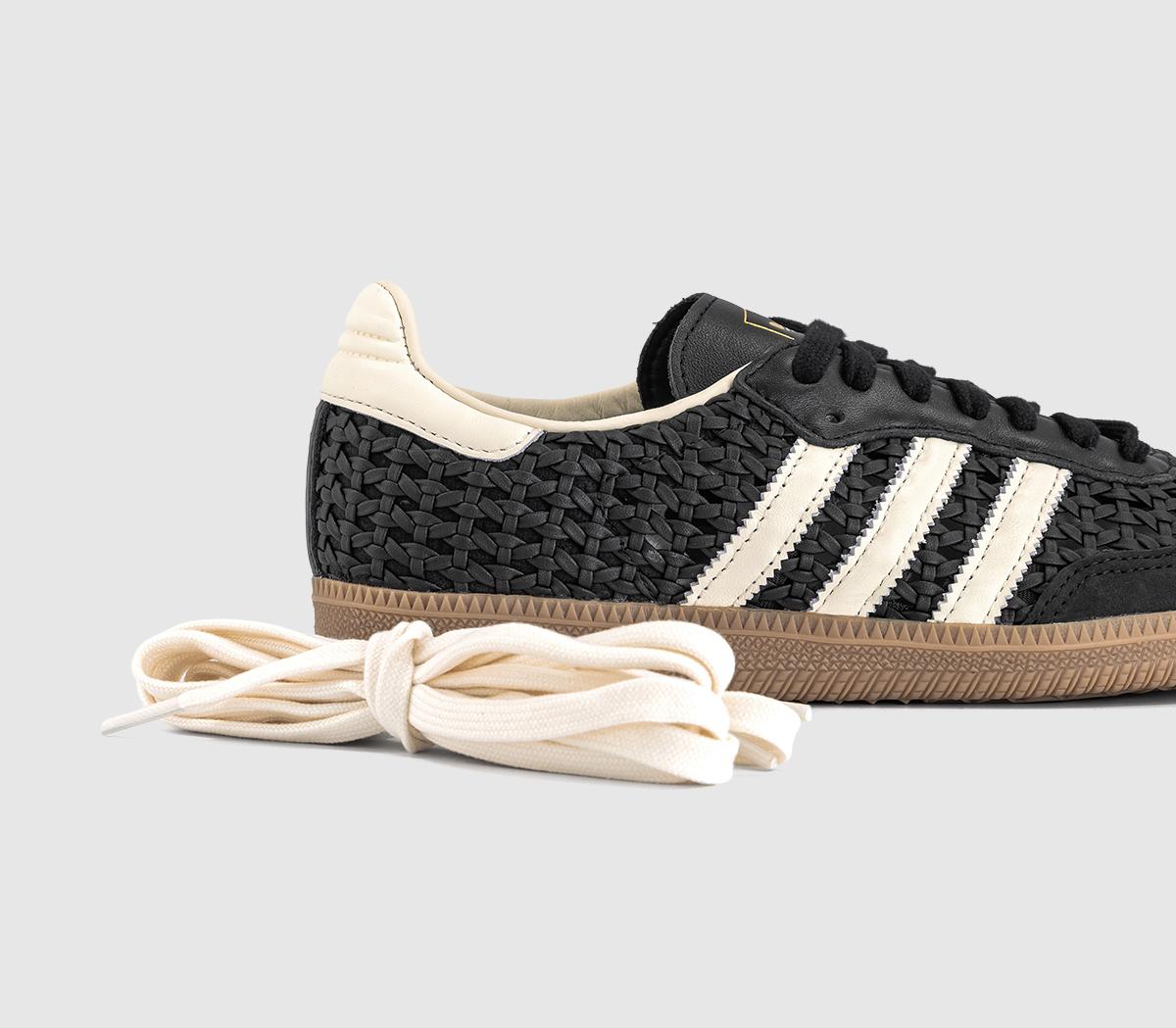 adidasSamba OG TrainersCore Black Cream White Gold Metallic