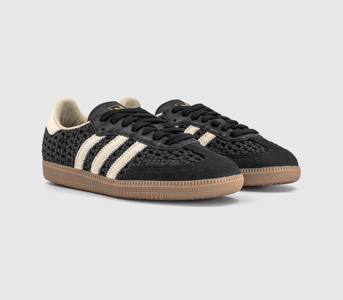 adidasSamba OG TrainersCore Black Cream White Gold Metallic