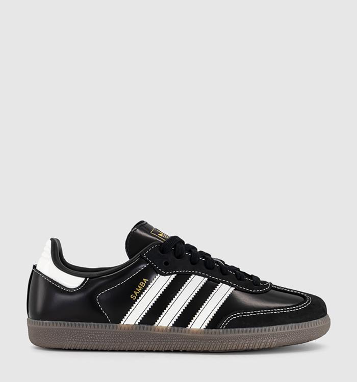 adidas Samba OG Trainers Exclusive Black Off White Gold Metallic