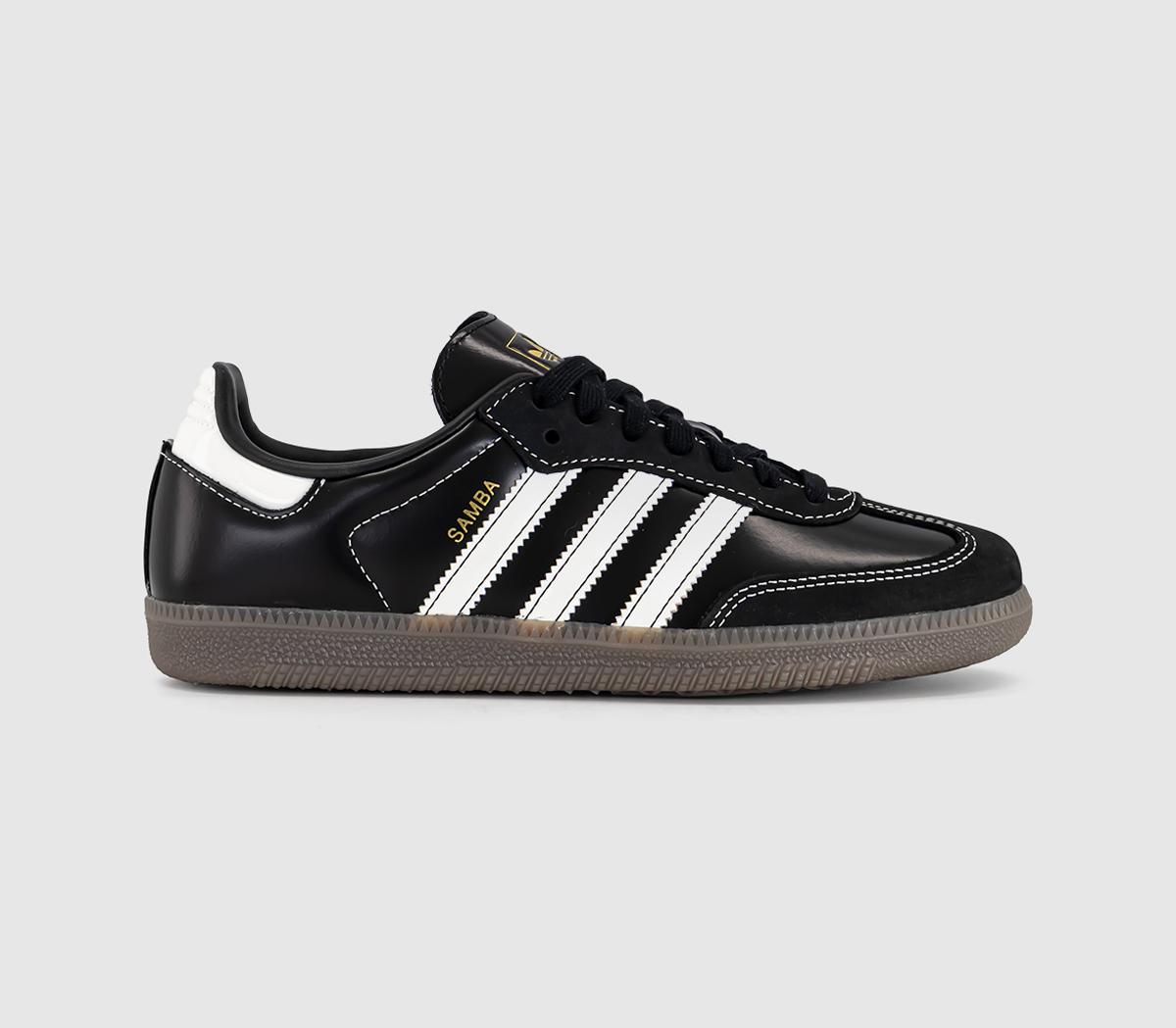 adidasSamba OG TrainersExclusive Black Off White Gold Metallic