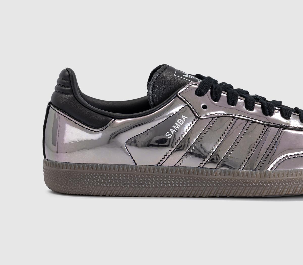 adidasSamba OG TrainersMetallic Black Black Gum