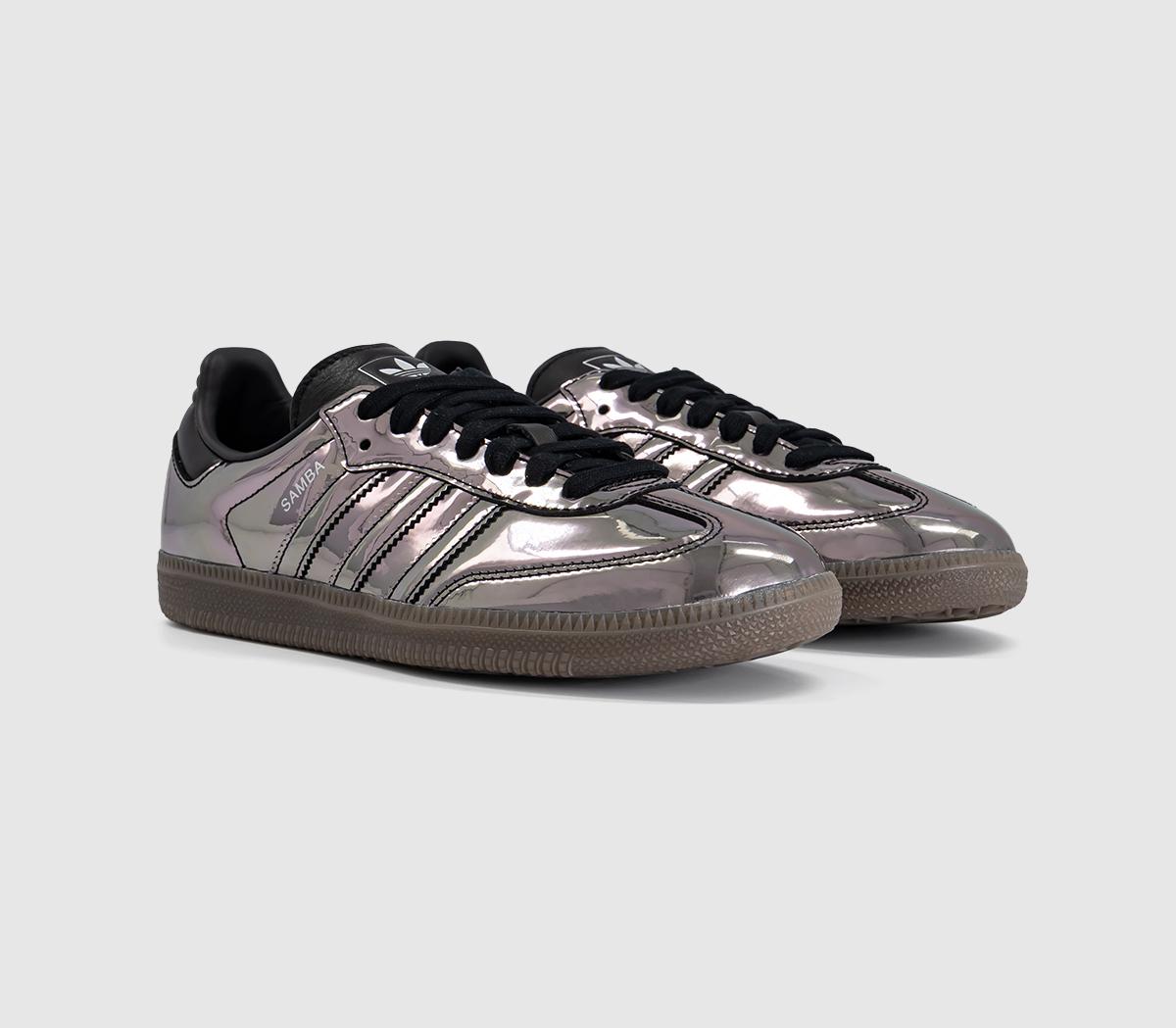 adidasSamba OG TrainersMetallic Black Black Gum