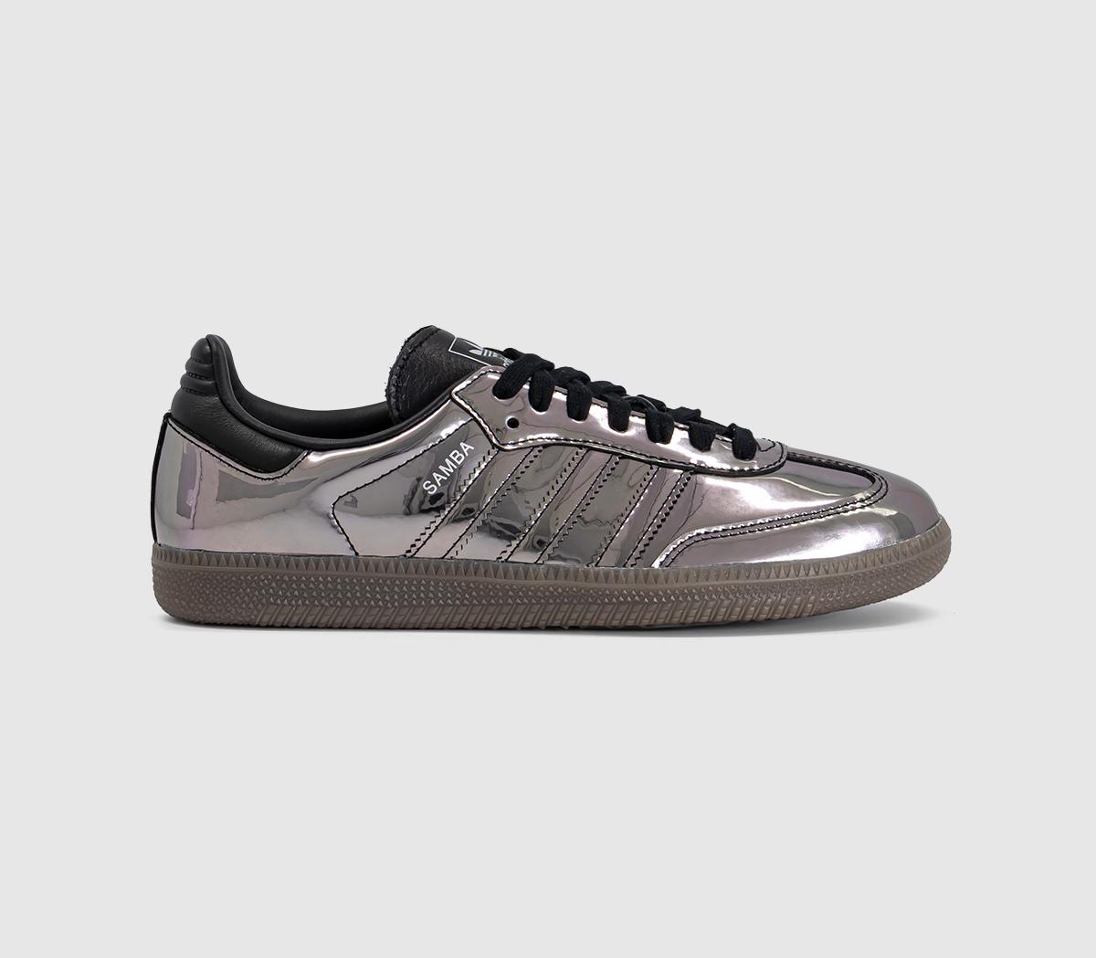 adidasSamba OG TrainersMetallic Black Black Gum