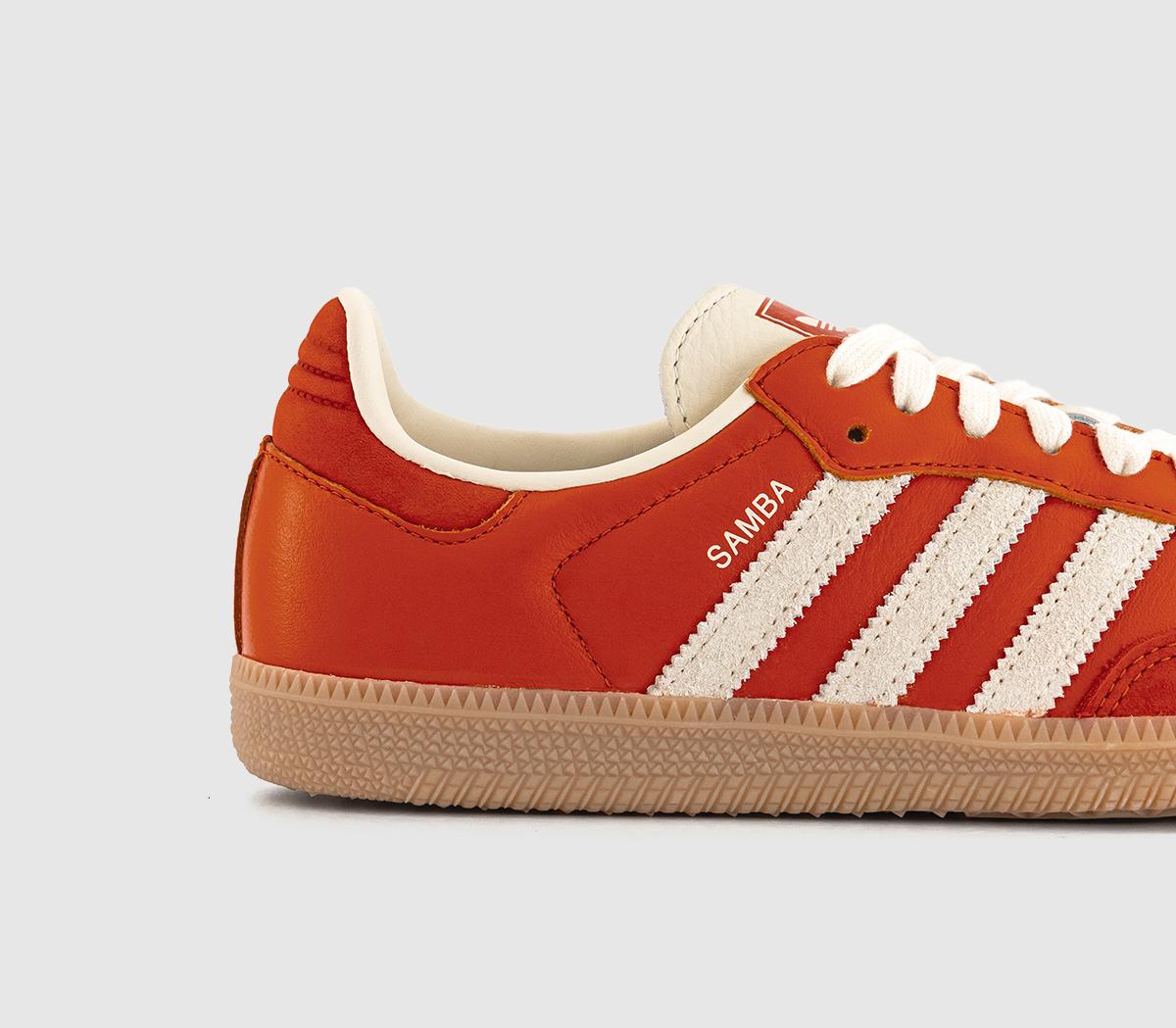 adidas Samba OG Trainers adidas Samba OG Trainers Collegiate Orange Cream White Gum