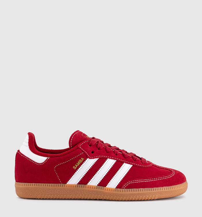 adidas Samba OG Trainers Victory Red White Gum