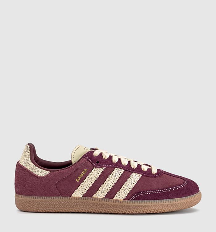 adidas Samba OG Trainers Shadow Red Warm Vanilla Gum