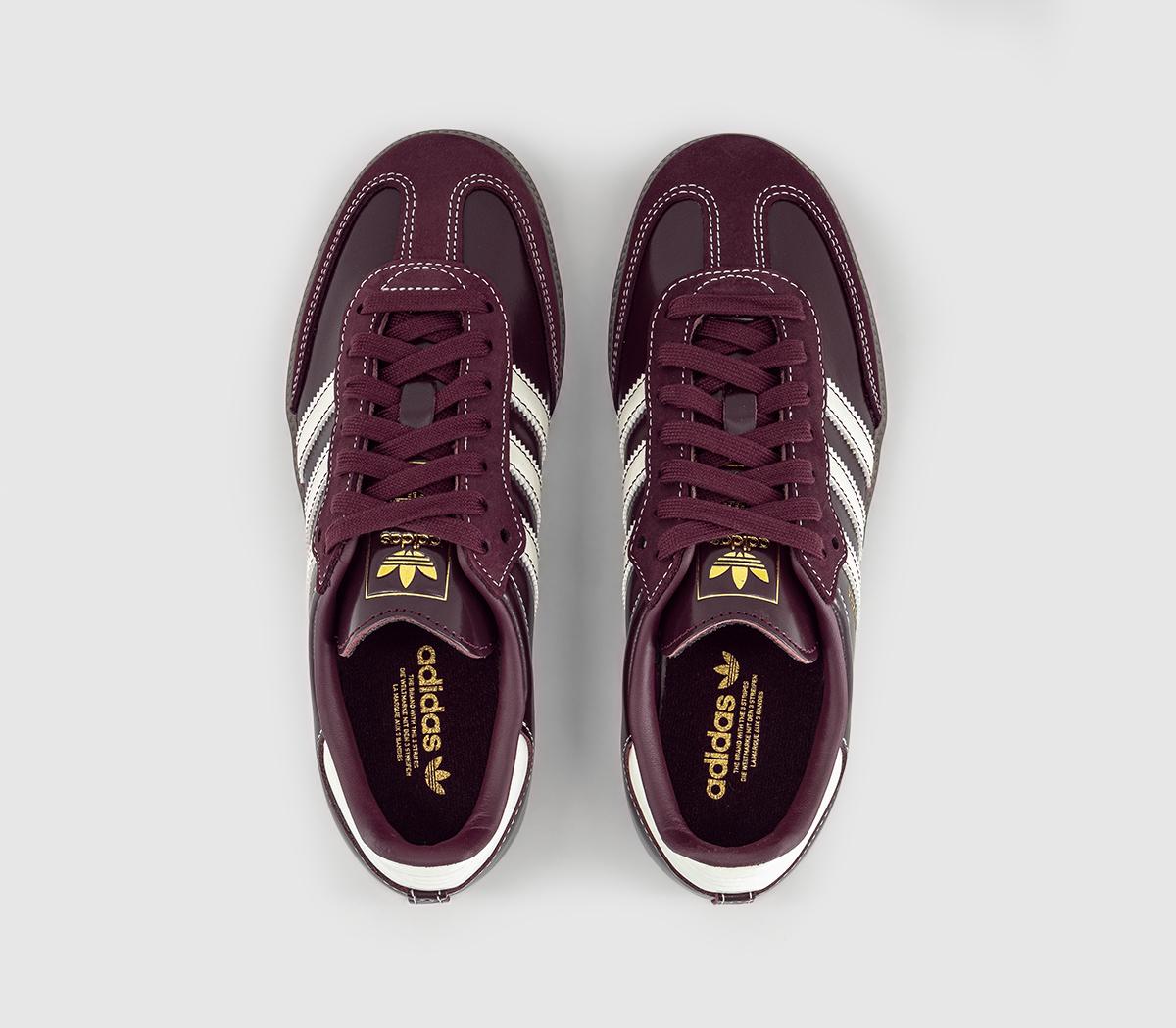 adidasSamba OG TrainersMaroon Off White Gold Metallic