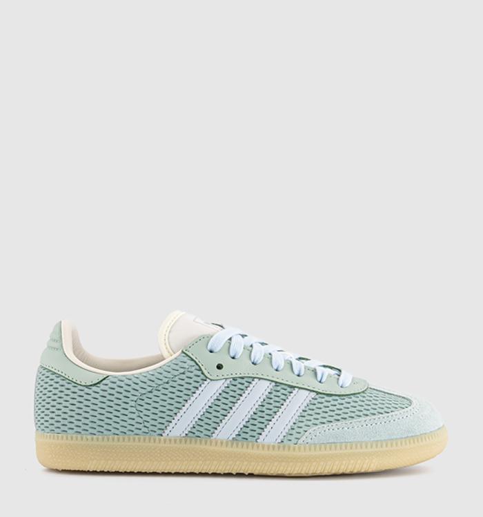 adidas Samba OG Trainers Hazy Green