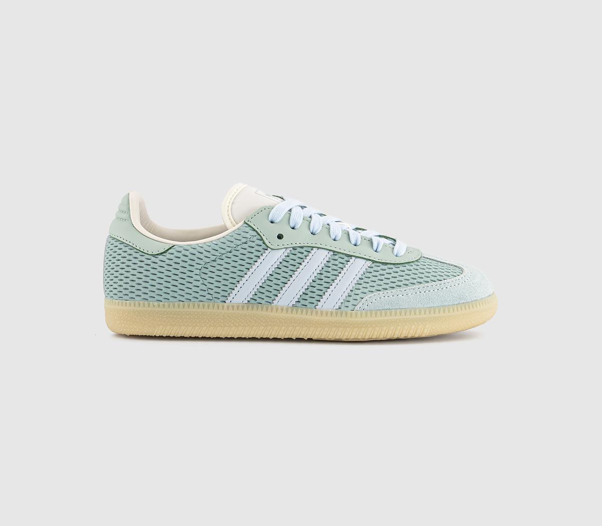 adidas Womens Samba OG Trainers Hazy Green, 9