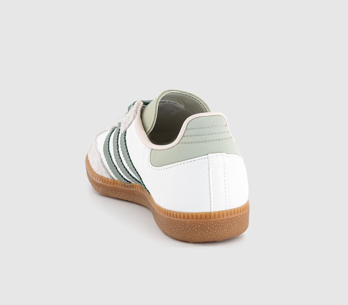 adidasSamba OG TrainersWhite Silver Green Putty Mauve