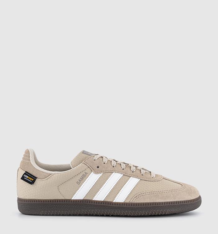 adidas Samba OG Trainers Stone Khaki Chalk White Trace Khaki
