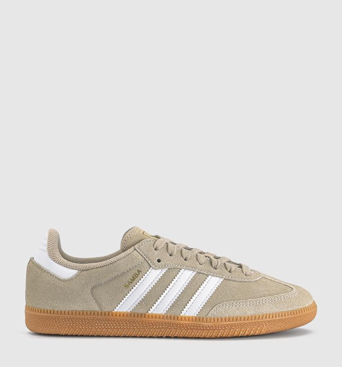 adidas Samba OG Trainers Khaki White Gum