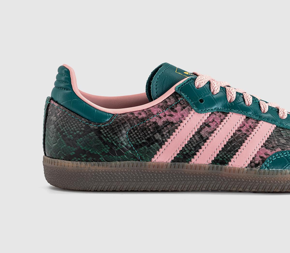 adidasSamba OG TrainersSnake Rich Green Wonder Mauve Gold Metallic