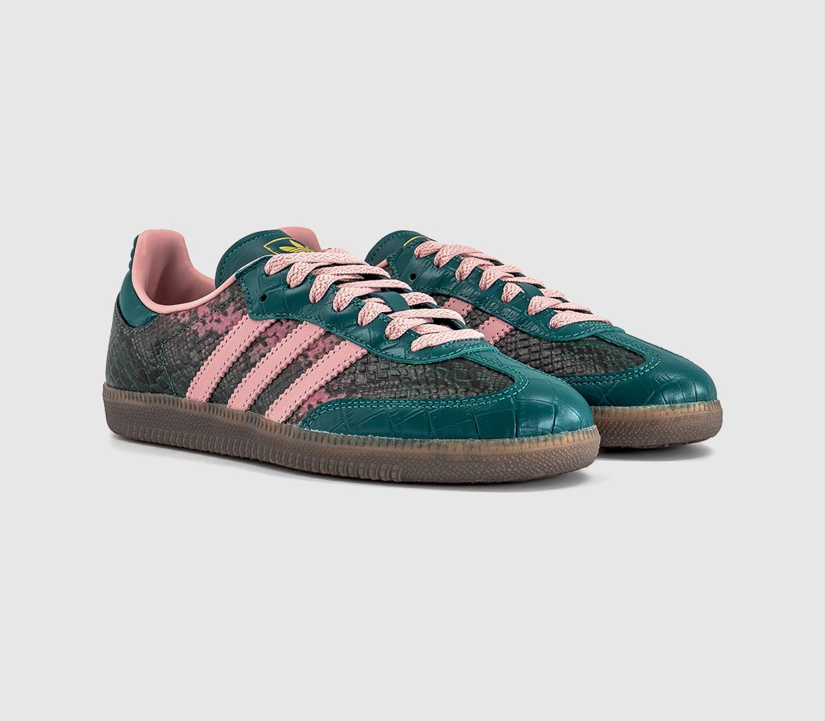 adidasSamba OG TrainersSnake Rich Green Wonder Mauve Gold Metallic