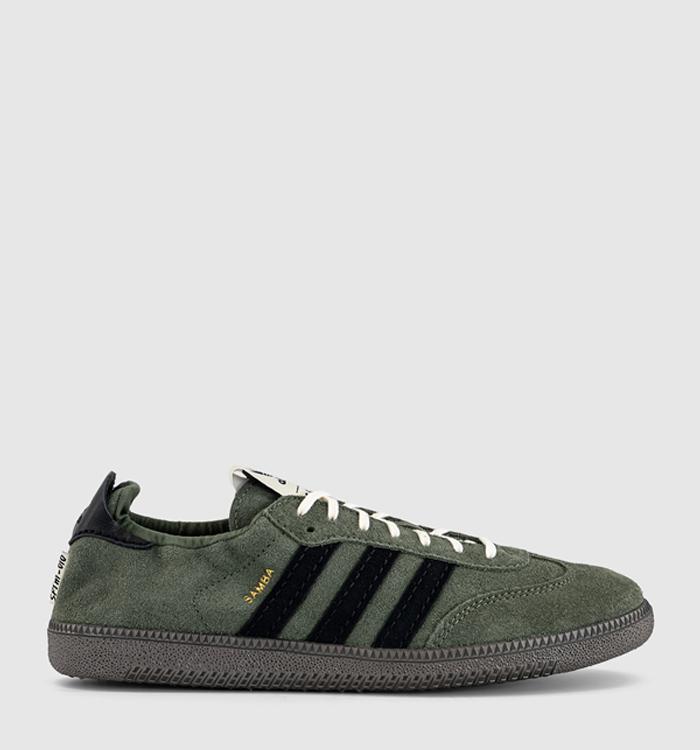 adidas Samba Og Trainers Sftm Base Green Core Black Gold Metallic