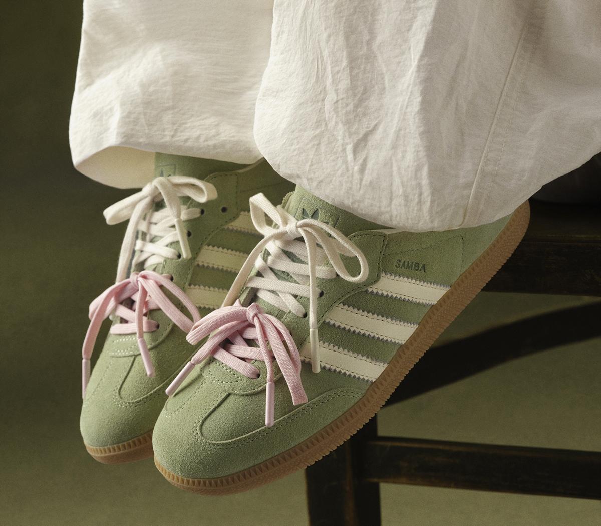 adidasMolly-Mae Samba OG TrainersMatcha Clear Pink