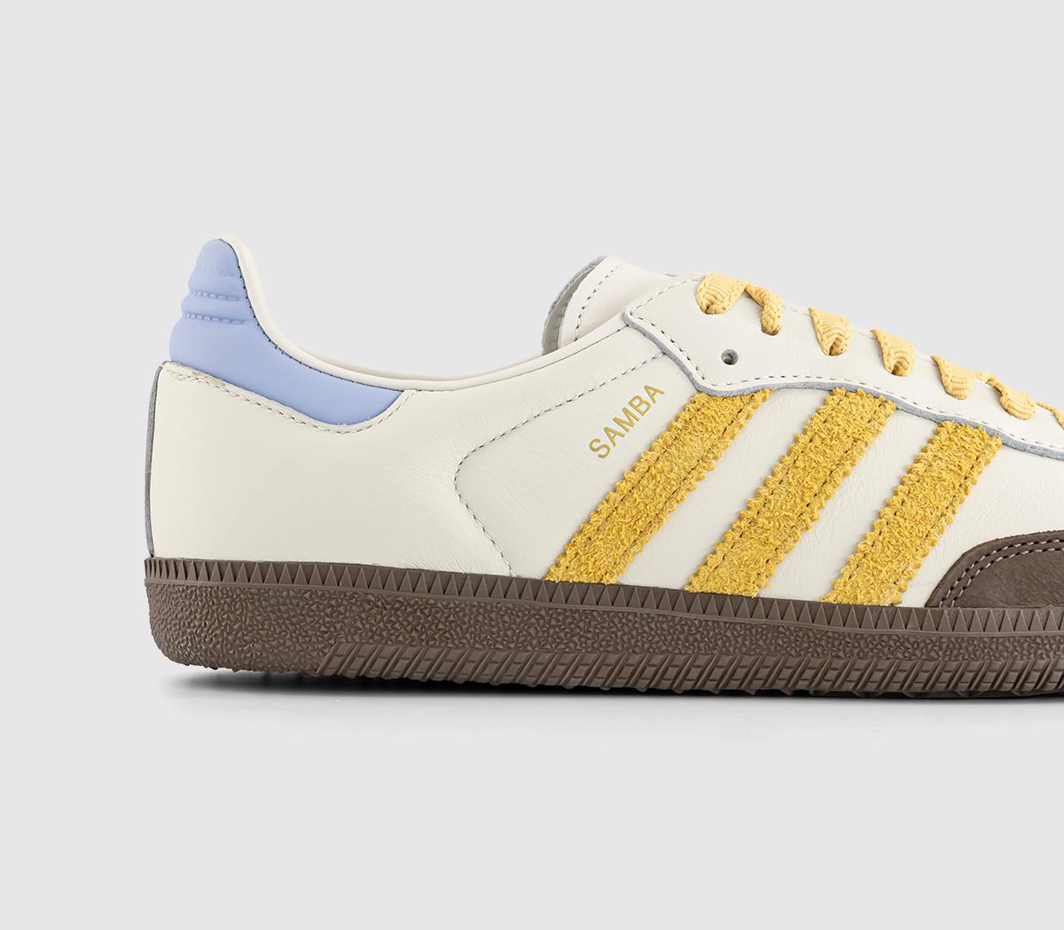 adidas Samba Og Trainers Offwhite Oat Violet Tone - Men's Trainers