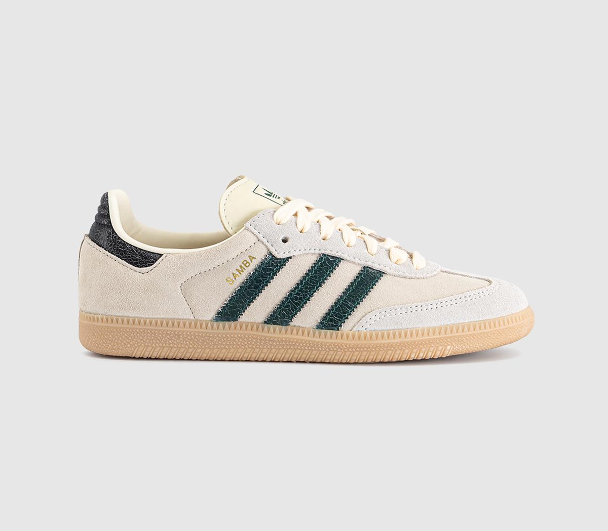 Adidas Samba Og Trainers Cream White Collegiate Green Magic Beige In  Natural in Women's Size 5.5, Offspring