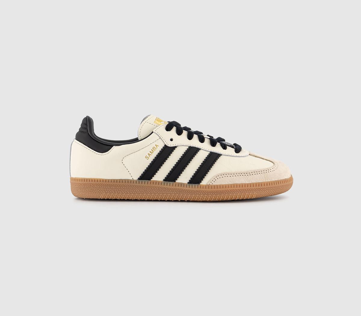 adidas Samba OG Trainers Cream White Black Sand Strata - Men's