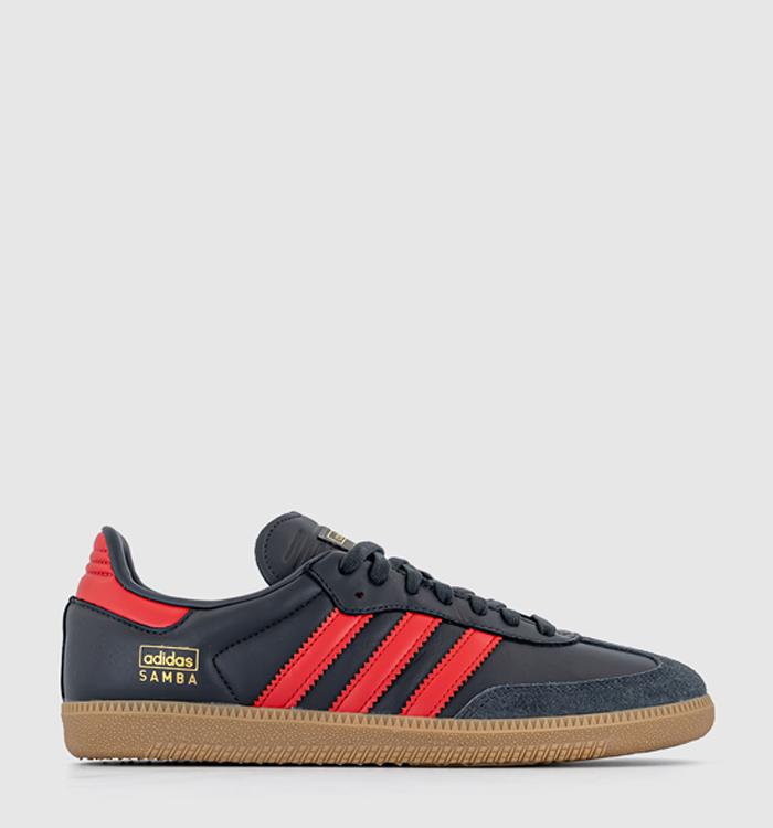 Red samba best sale adidas