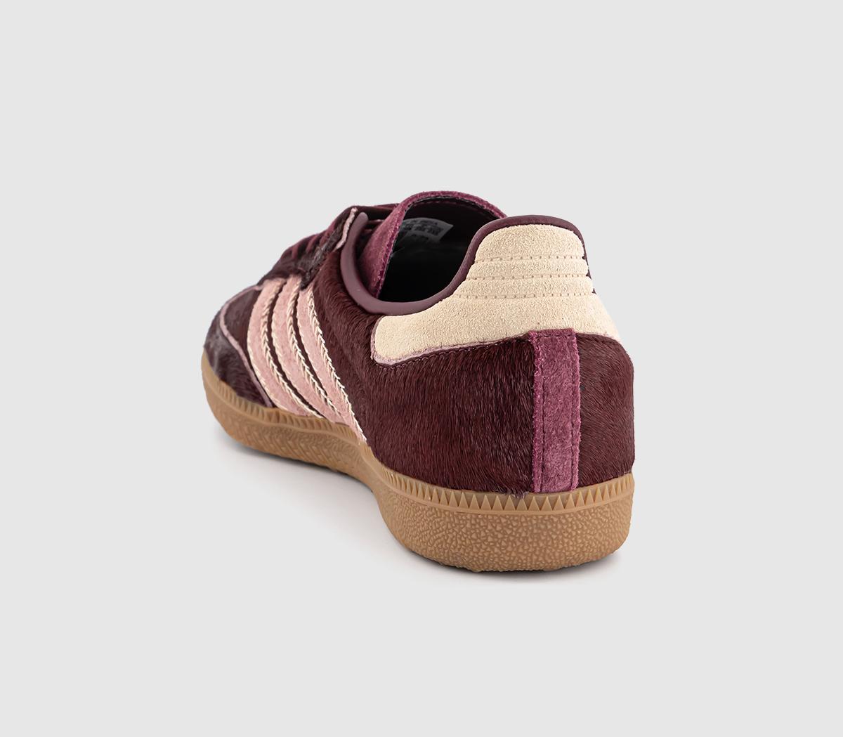 adidasSamba OG TrainersPony Hair Sand Strata Maroon Warm Clay