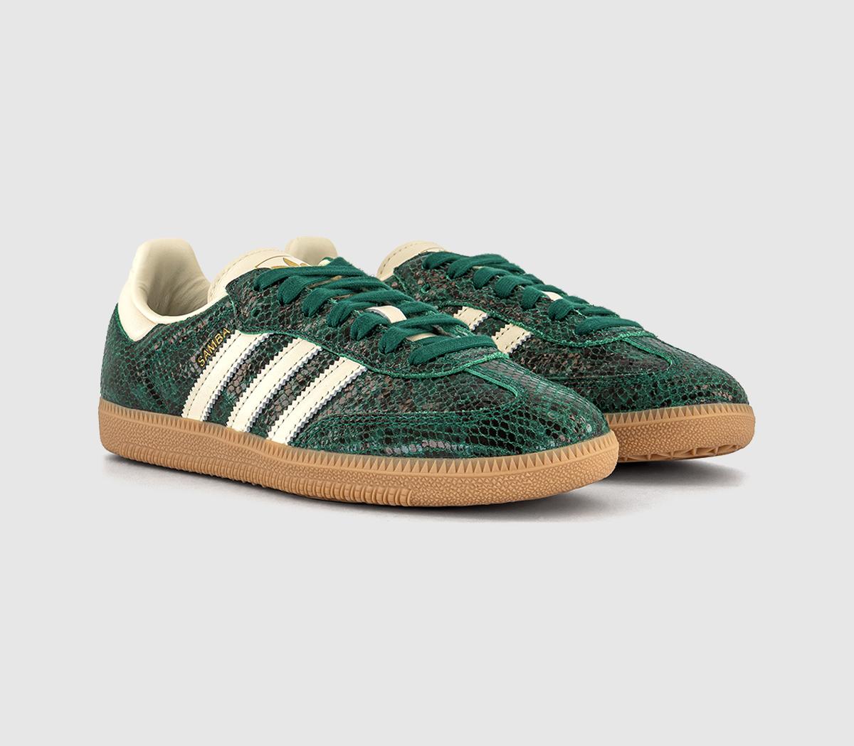 adidasSamba OG TrainersCream White Cream White Collegiate Green